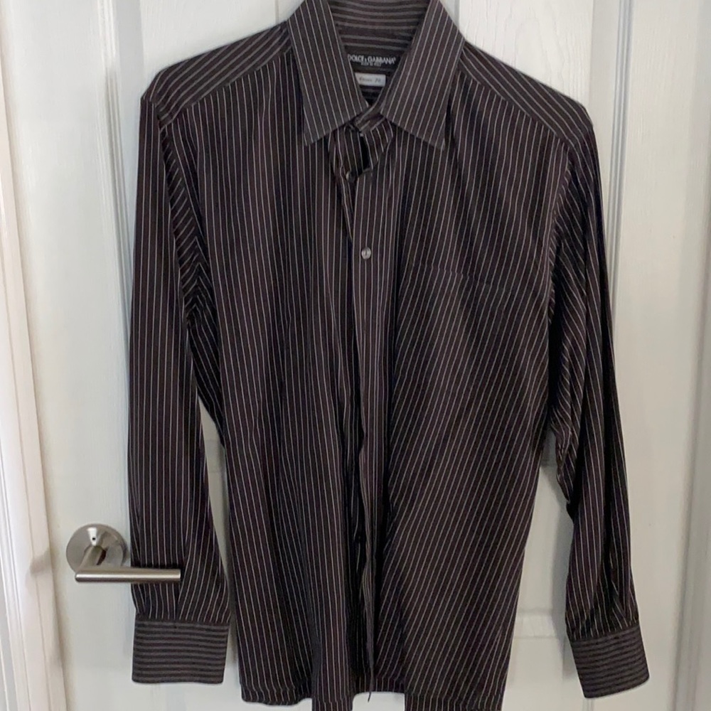 Dolce & Gabbana striped long sleeve button down